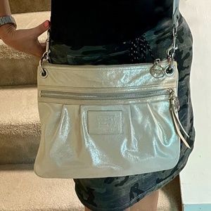 Coach Poppy Platinum Metallic bag